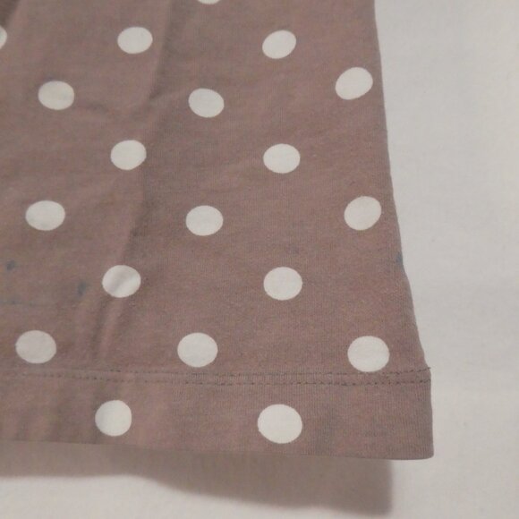 LILI GAUFRETTE | size 4 | Polka Dot Short Sleeve Top | Lace Sleeve Cuffs - Picture 8 of 15